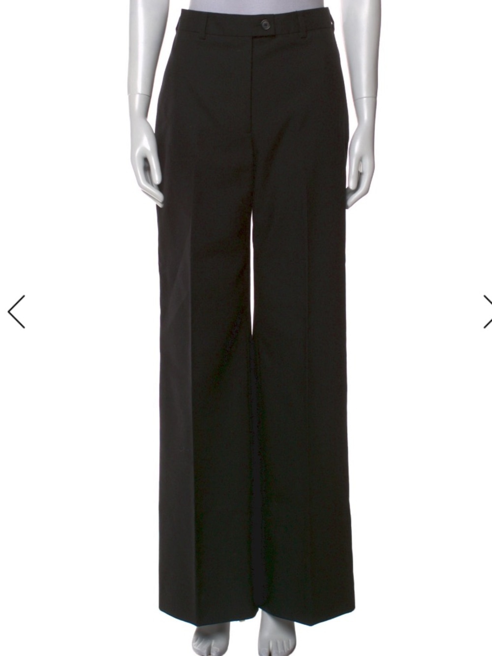 Acne Black Wide-Leg Trousers